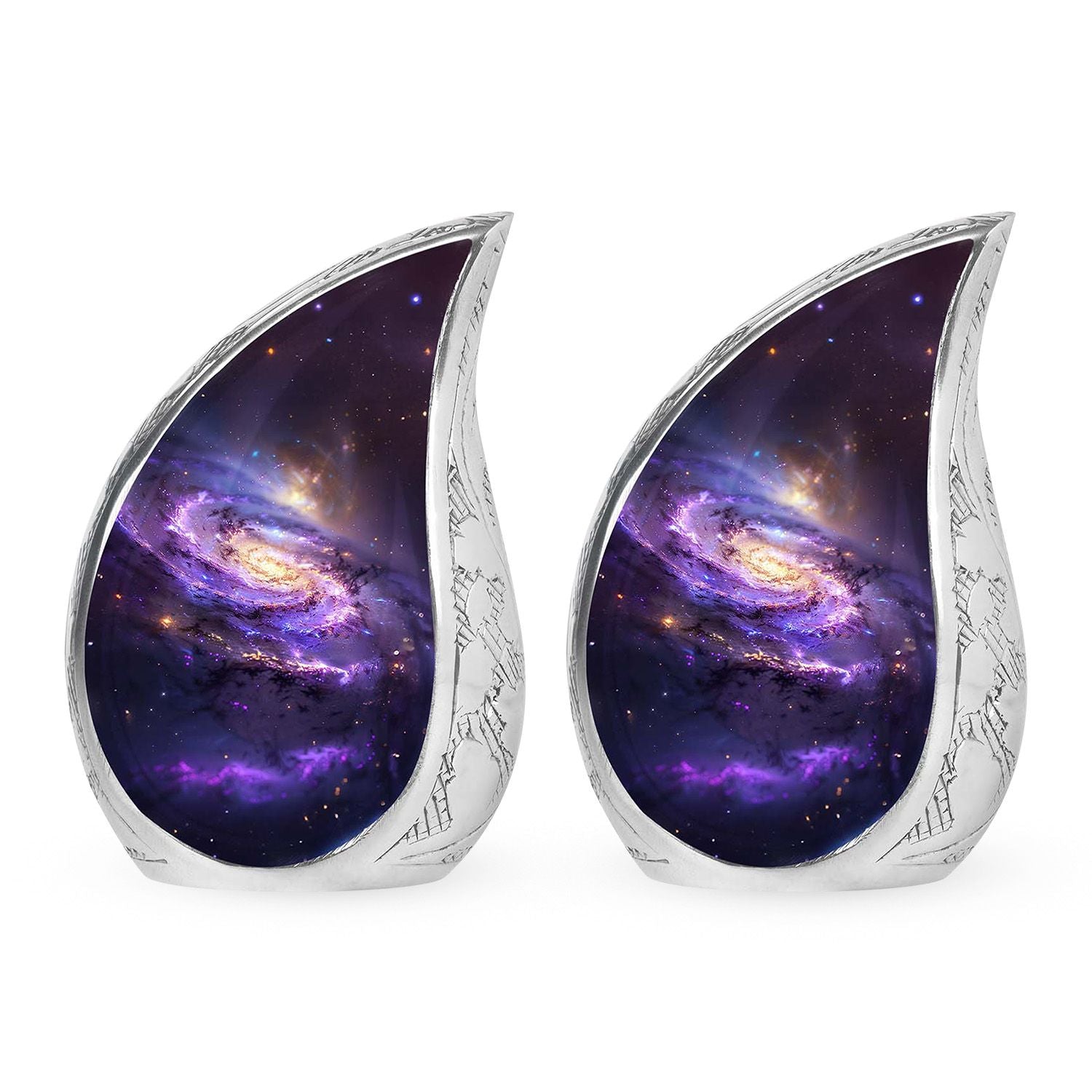 Galaxy Adult Cremation Urns Teardrop, Heart Shape Urn