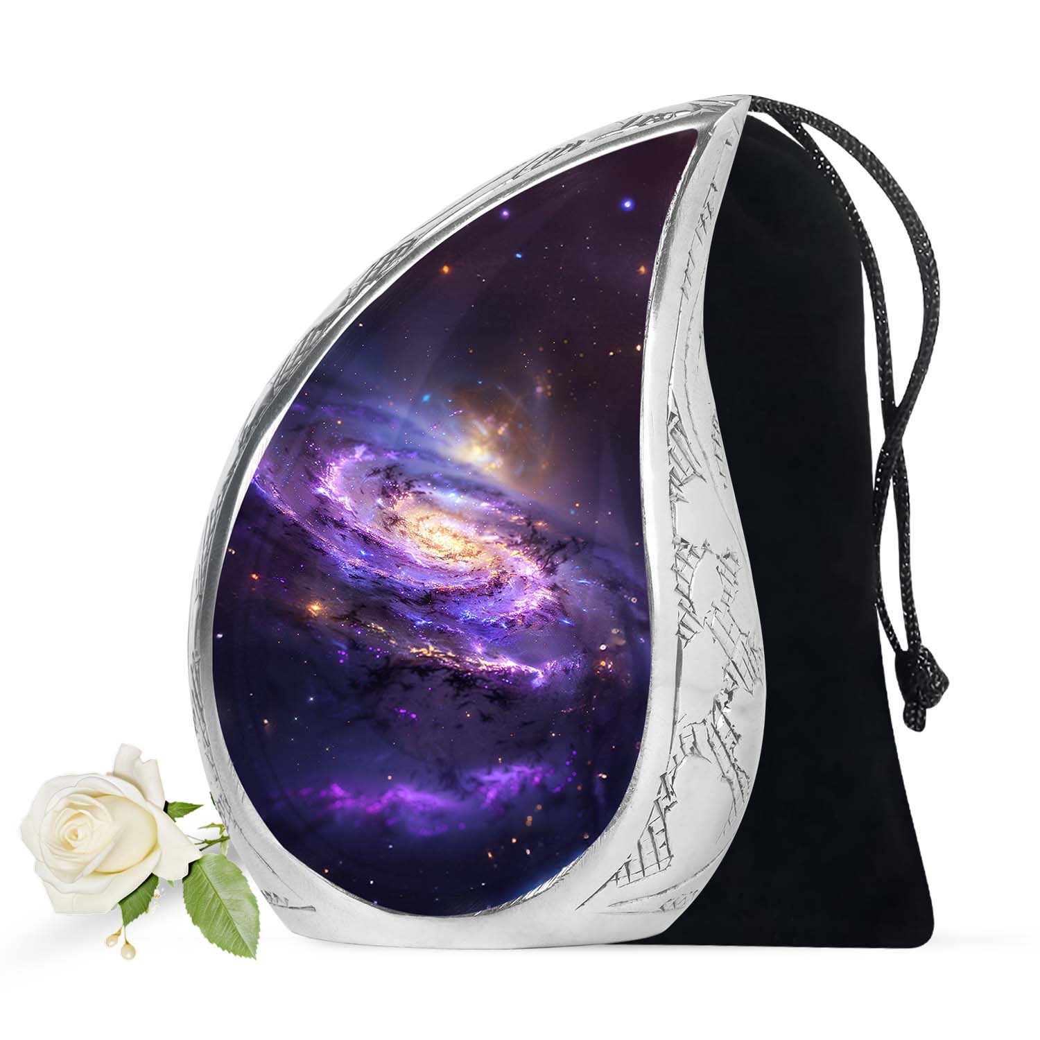 Galaxy Adult Cremation Urns Teardrop, Heart Shape Urn