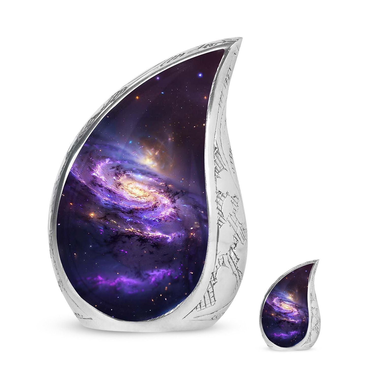 Galaxy Adult Cremation Urns Teardrop, Heart Shape Urn