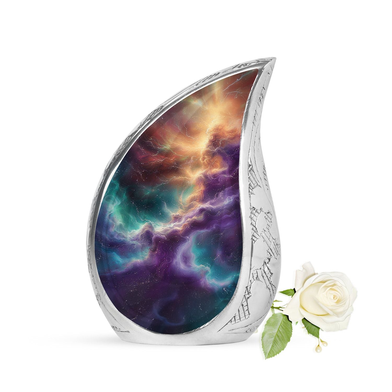 Galaxy Urn Dad Teardrop, Heart Shape Urn