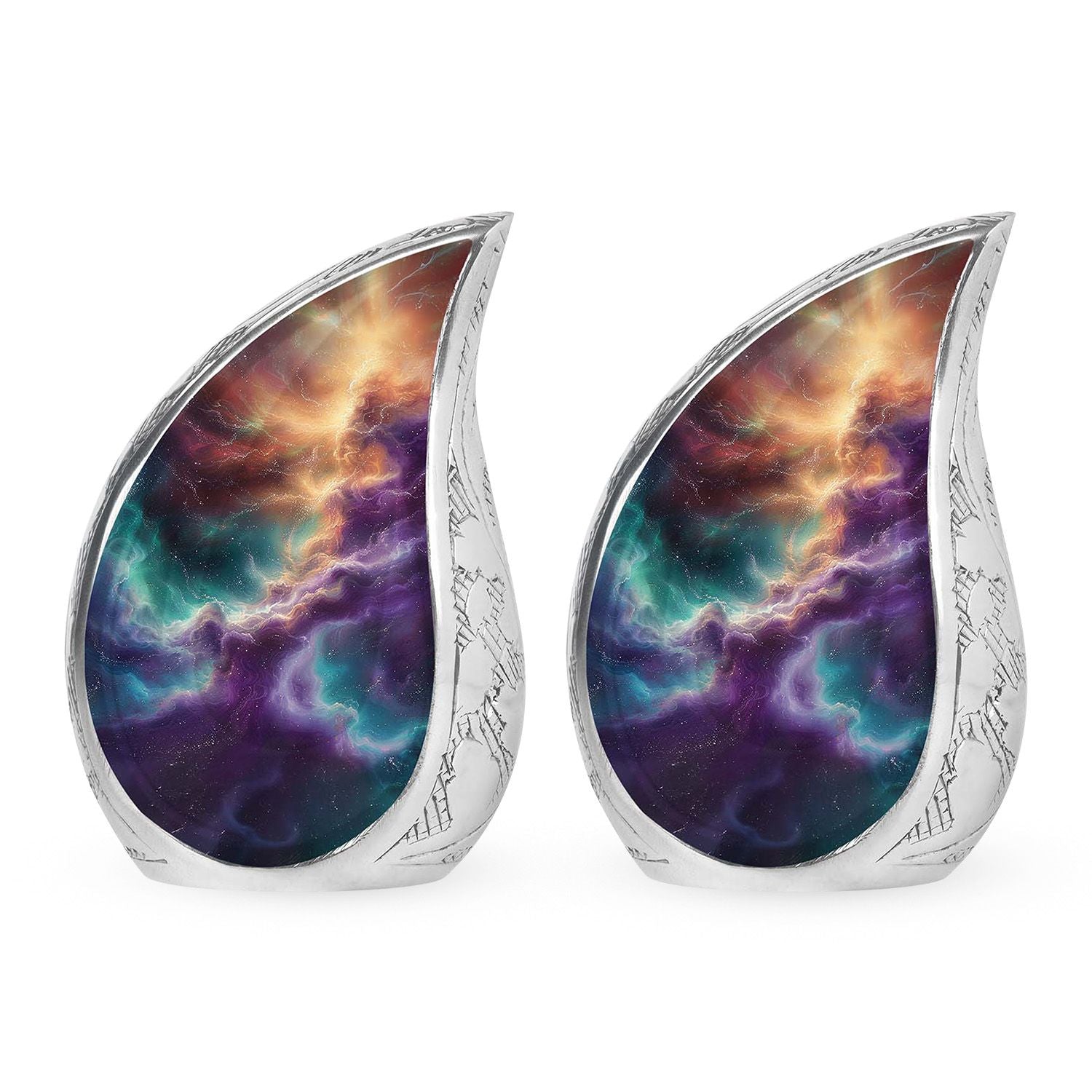 Galaxy Urn Dad Teardrop, Heart Shape Urn