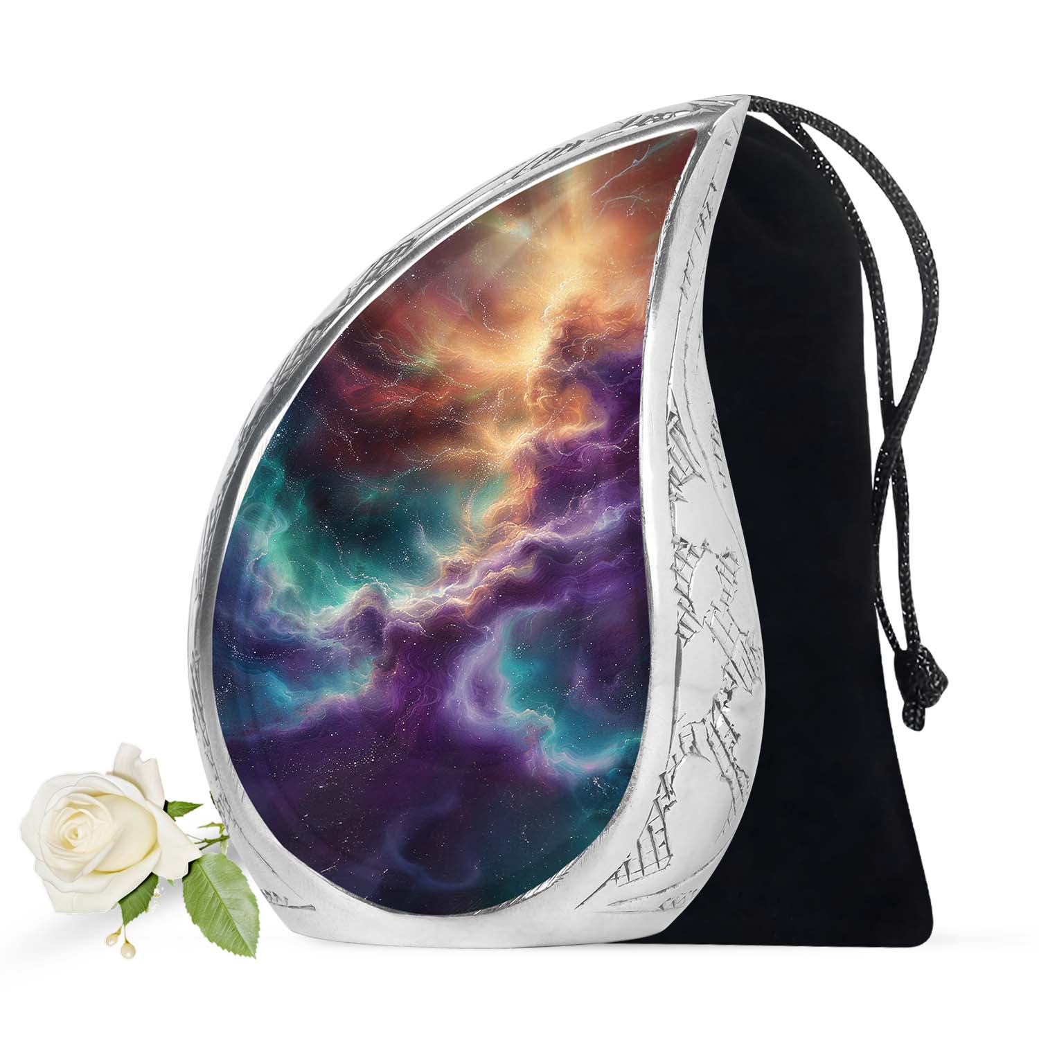 Galaxy Urn Dad Teardrop, Heart Shape Urn
