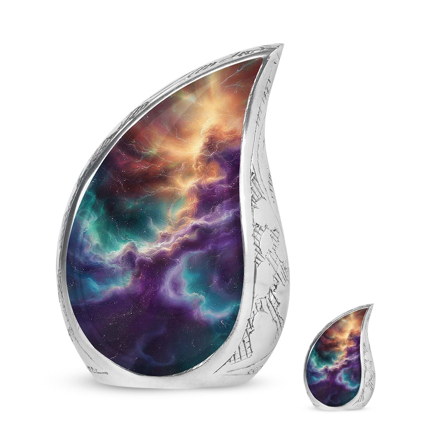 Galaxy Urn Dad Teardrop, Heart Shape Urn