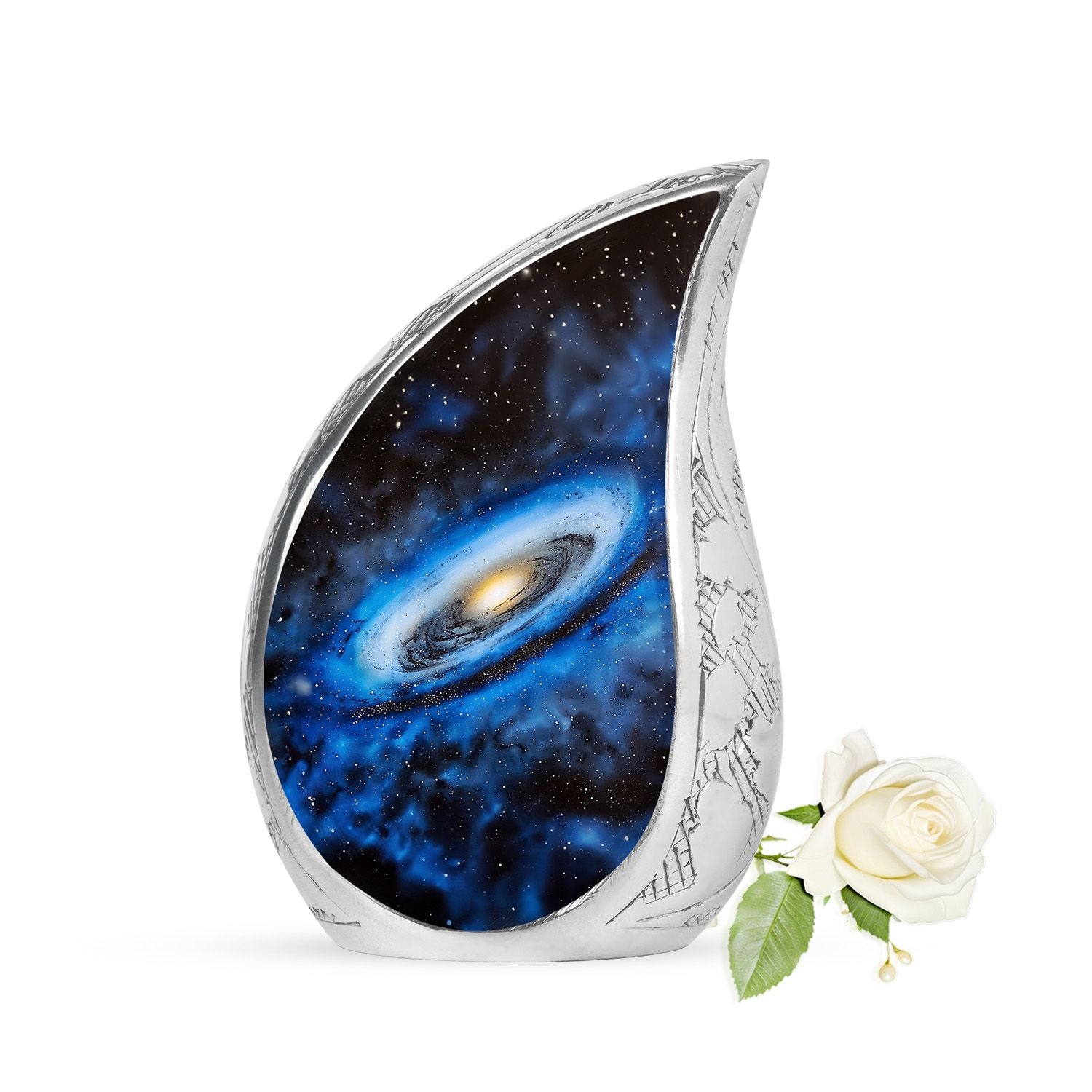 Galaxy Cremation Urns For Ashes Teardrop, Heart Cremation Urn