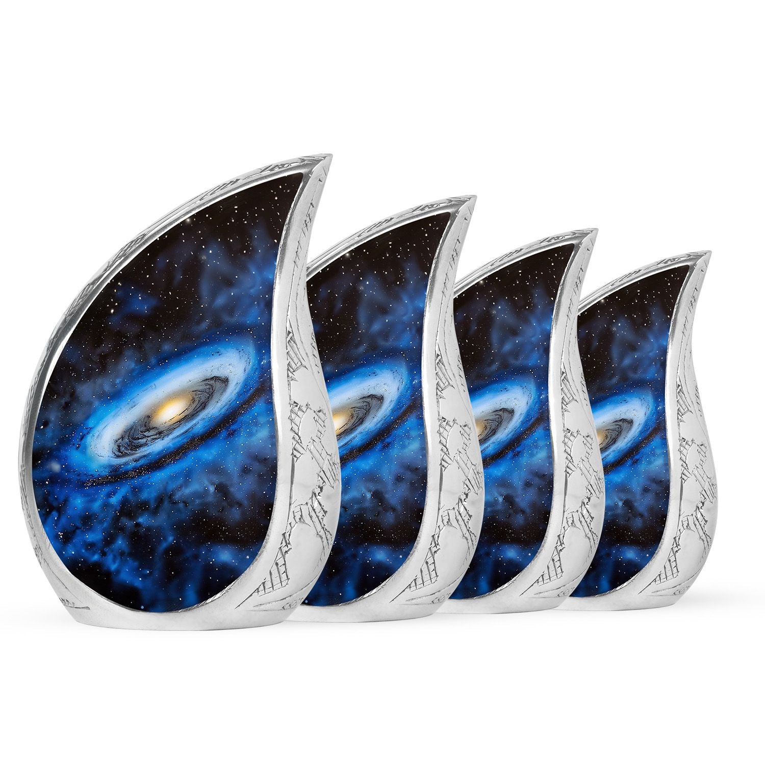 Galaxy Cremation Urns For Ashes Teardrop, Heart Cremation Urn
