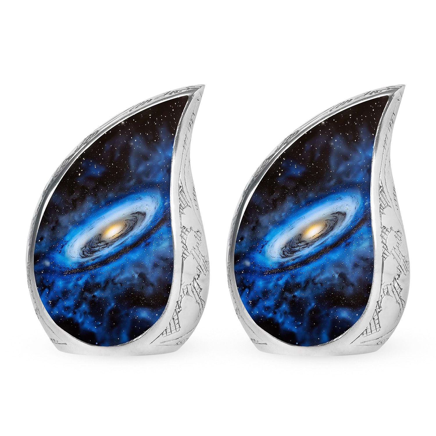 Galaxy Cremation Urns For Ashes Teardrop, Heart Cremation Urn