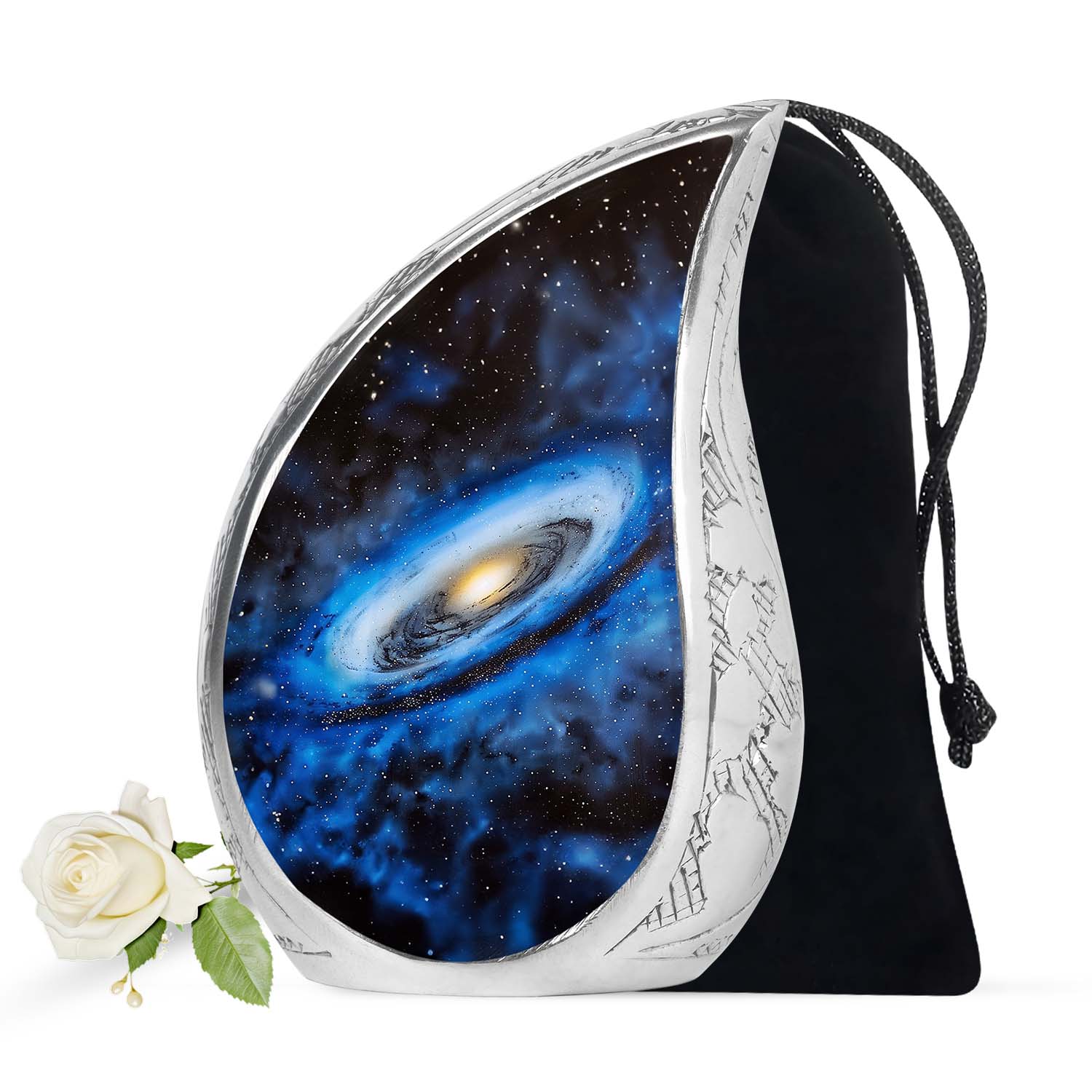 Galaxy Cremation Urns For Ashes Teardrop, Heart Cremation Urn
