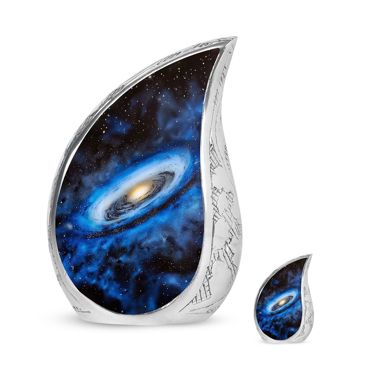 Galaxy Cremation Urns For Ashes Teardrop, Heart Cremation Urn