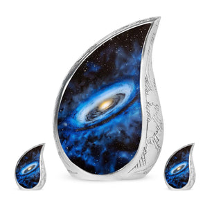 Galaxy Cremation Urns For Ashes Teardrop, Heart Cremation Urn