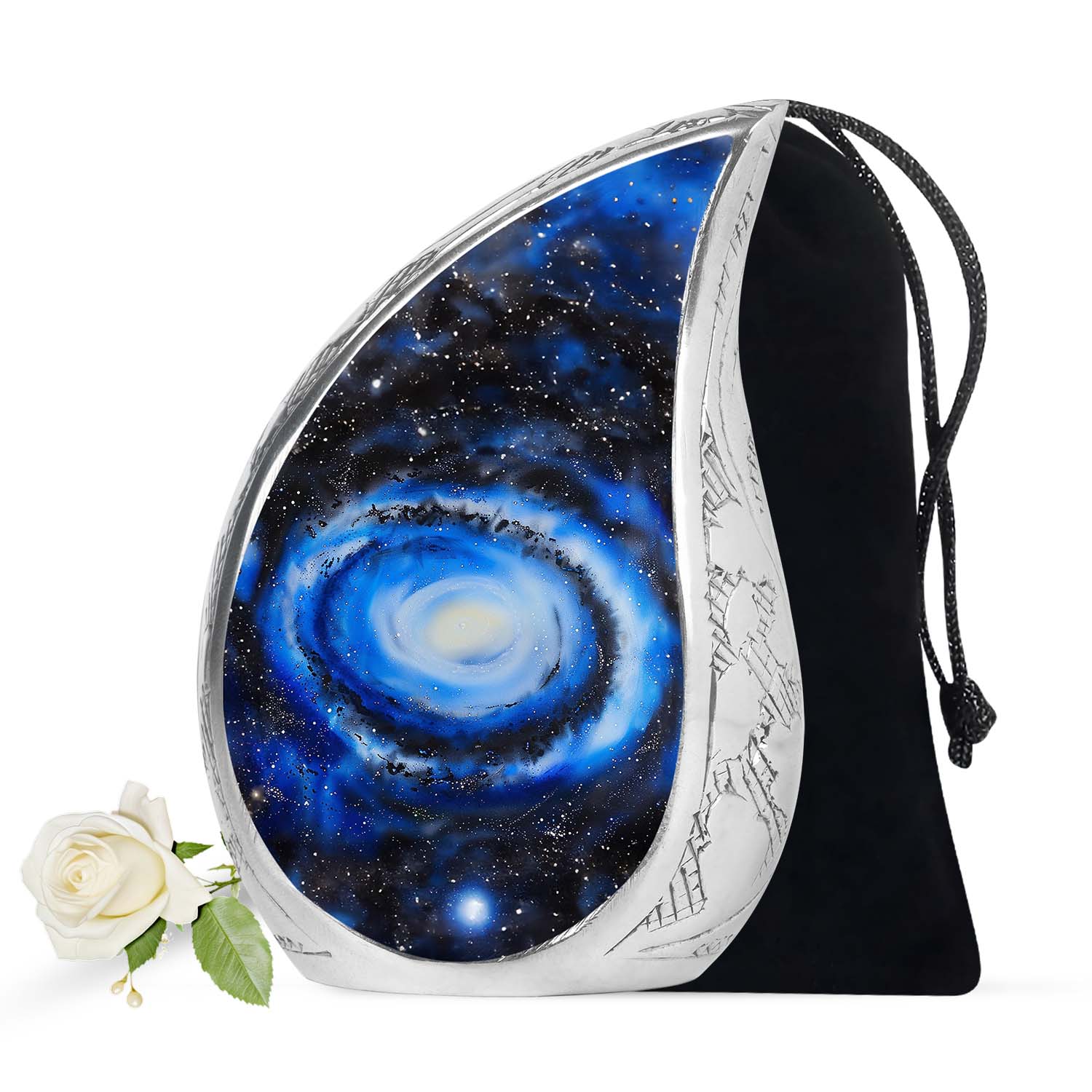 Galaxy Customized Urns For Human Ashes Teardrop, Heart Urn