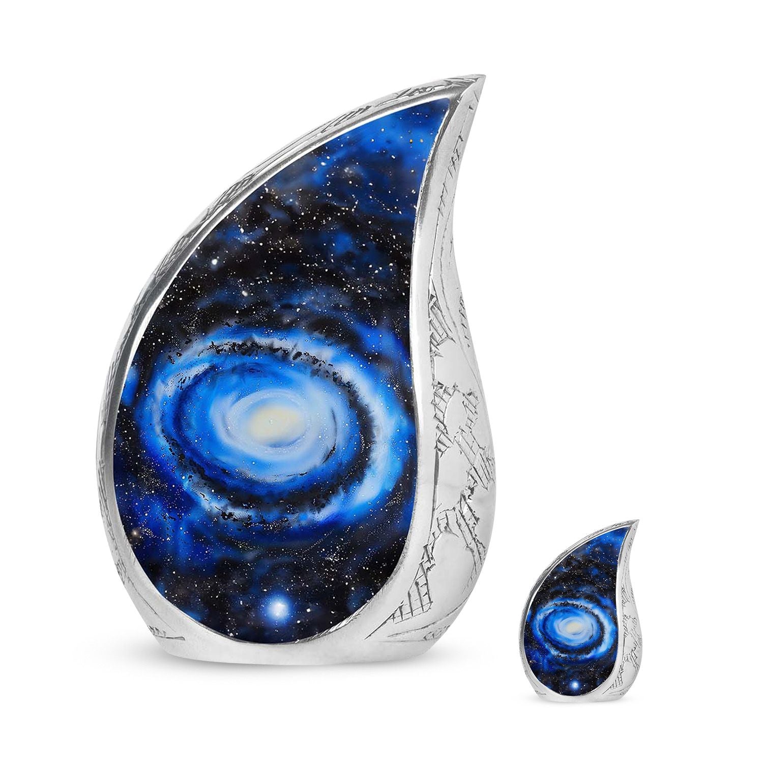 Galaxy Customized Urns For Human Ashes Teardrop, Heart Urn