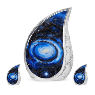 Galaxy Customized Urns For Human Ashes Teardrop, Heart Urn