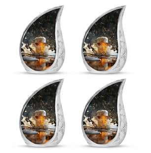 Teardrop Shaped  Keepsake Set of 4