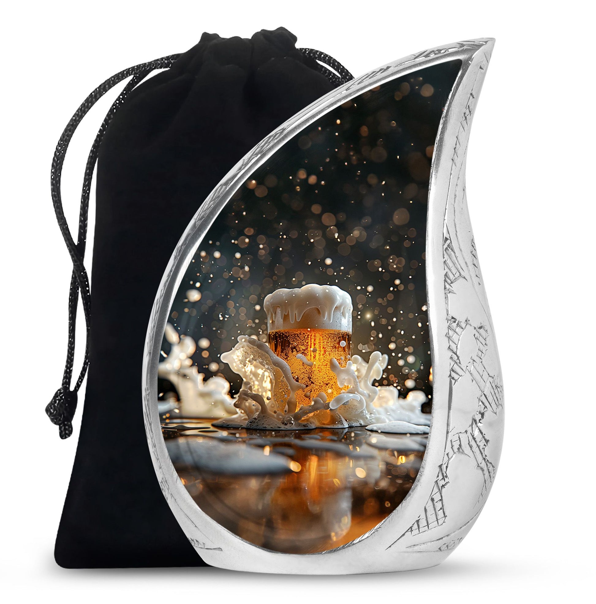 Teardrop Shaped Beer Urn Large Urn 10 Inch