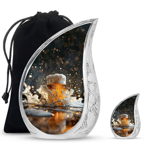 Teardrop Shaped  Large Urn With 1 Keepsake