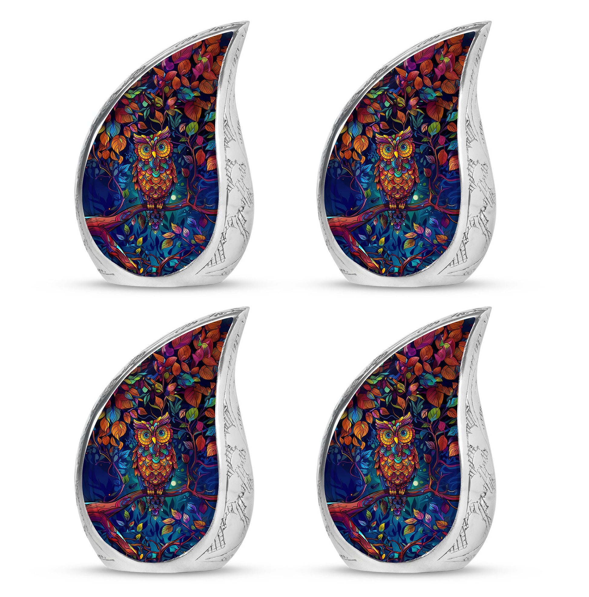 Teardrop Shaped  Keepsake Set of 4