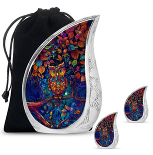 Teardrop Shaped  Large Urn With 2 Keepsake