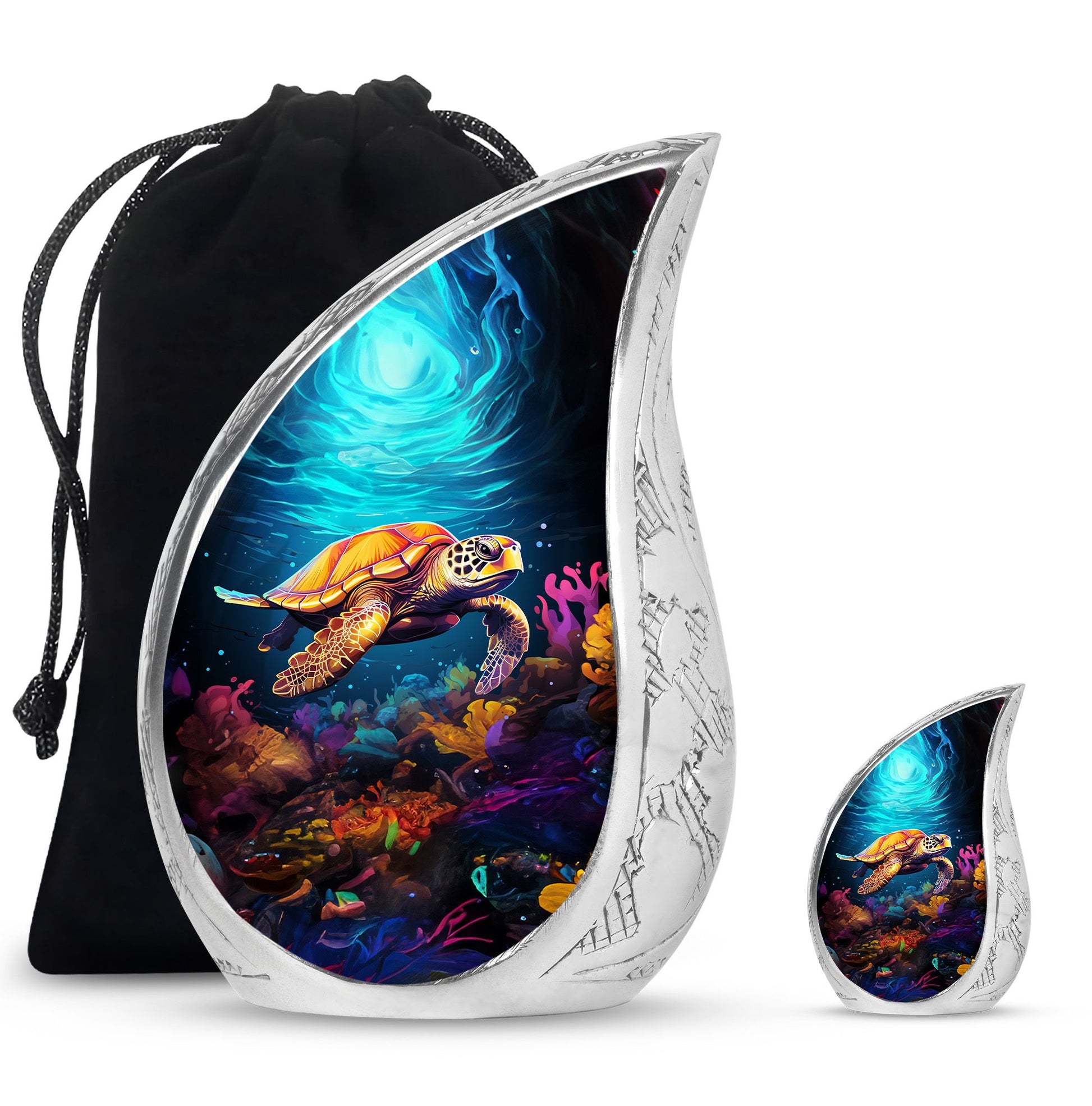 Teardrop Shaped  Large Urn With 1 Keepsake