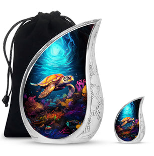 Teardrop Shaped  Large Urn With 1 Keepsake