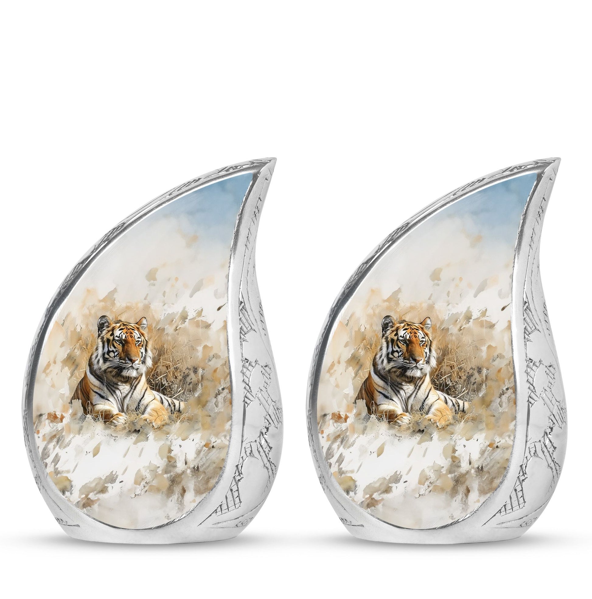 Teardrop Shaped  Keepsake Set of 2