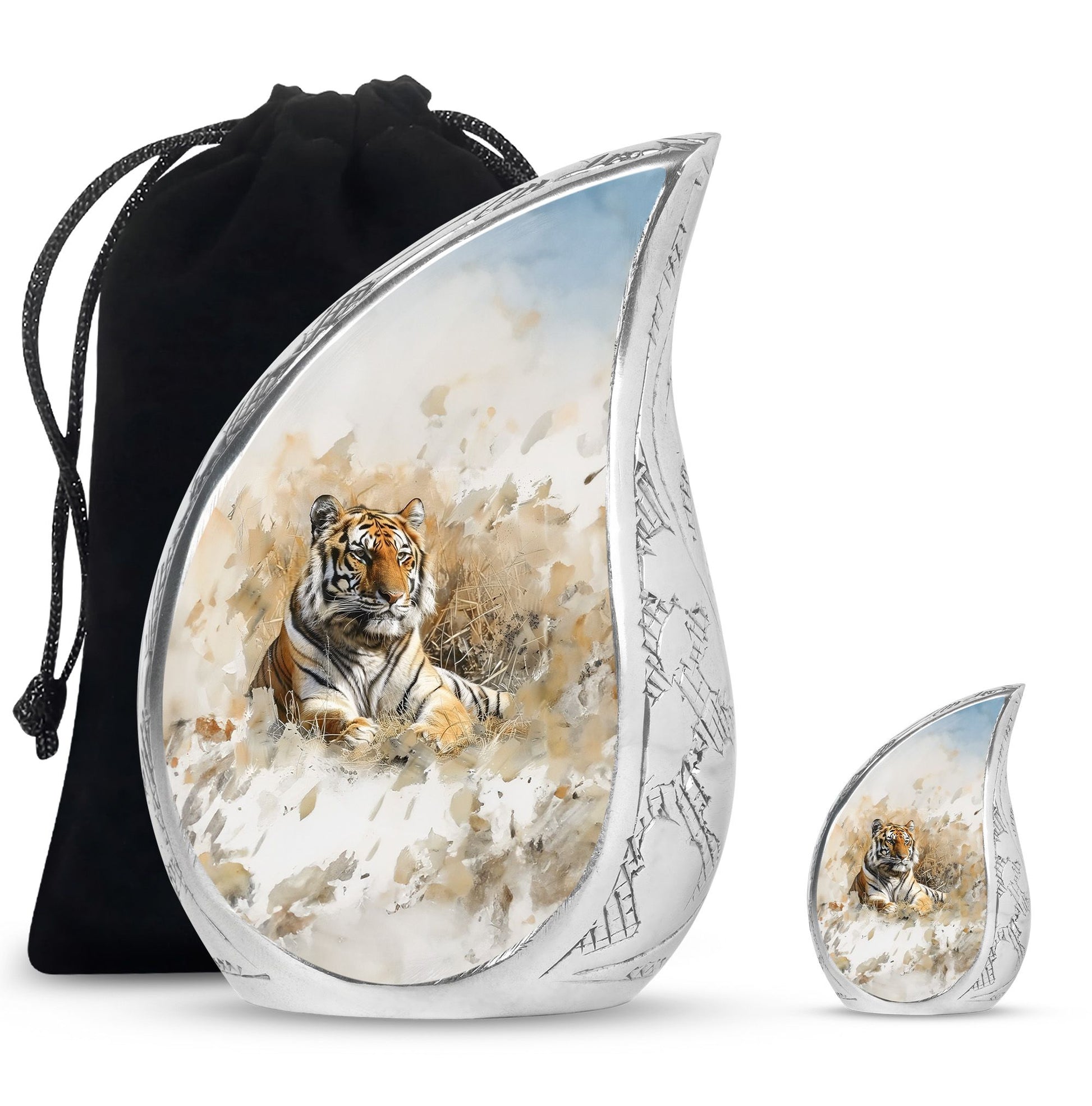 Teardrop Shaped  Large Urn With 1 Keepsake