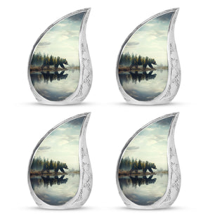 Teardrop Shaped  Keepsake Set of 4