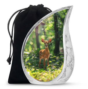 Deer Theme Large Urn 10 Inch