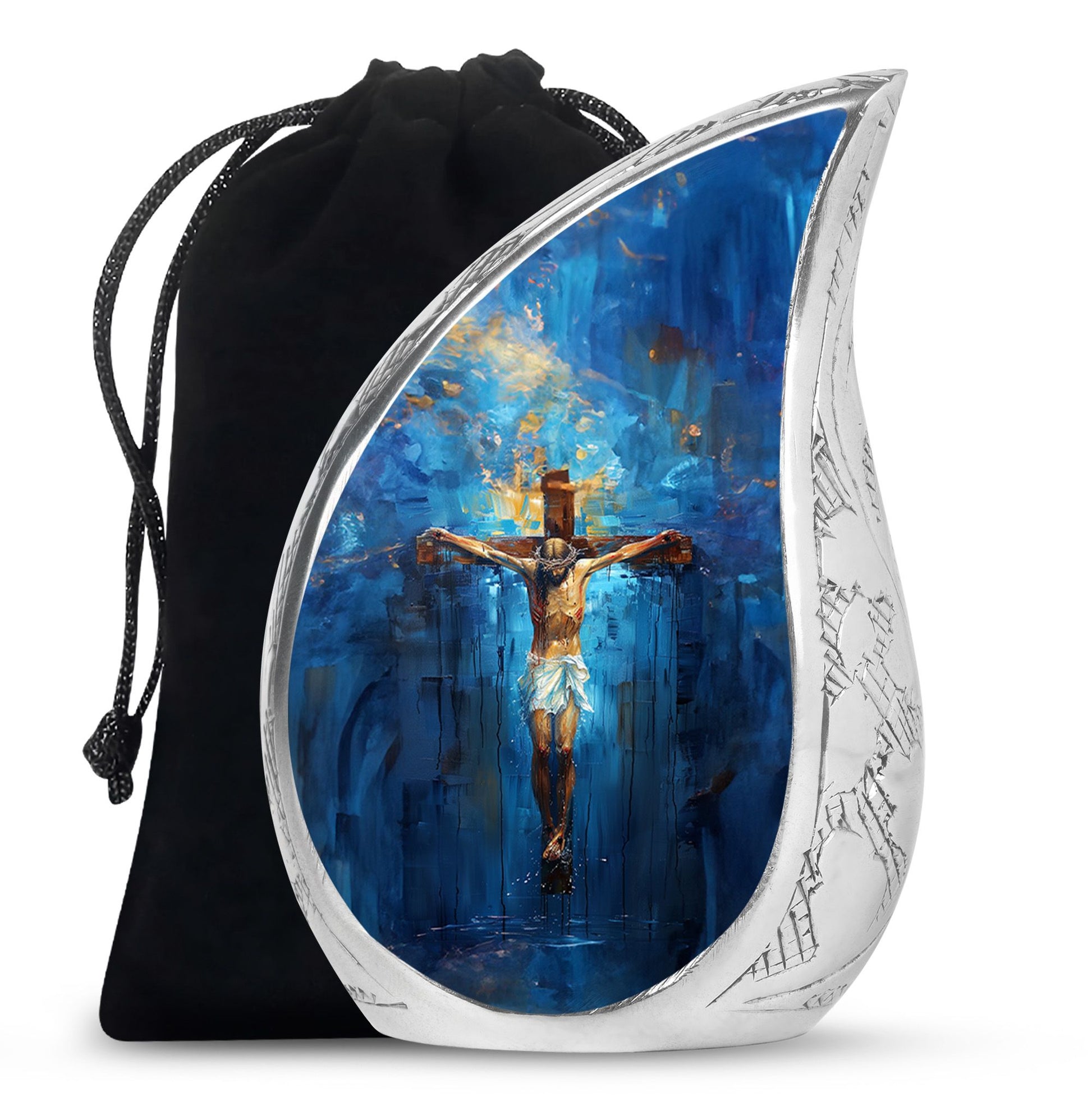 Jesus Theme Large Urn 10 Inch
