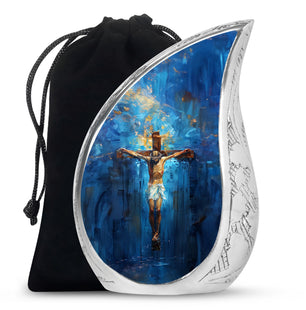 Jesus Theme Large Urn 10 Inch
