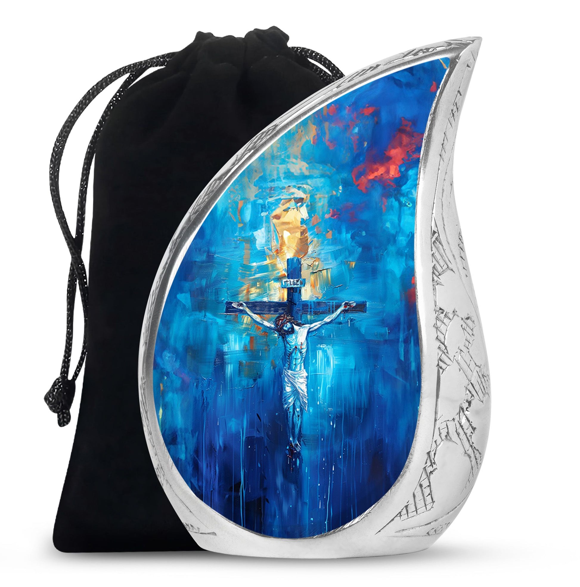 Jesus Theme Large Urn 10 Inch
