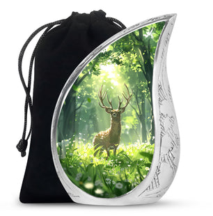 Deer Theme Large Urn 10 Inch