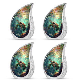 Tortoise Theme 3 Inch Keepsake Pack of 4