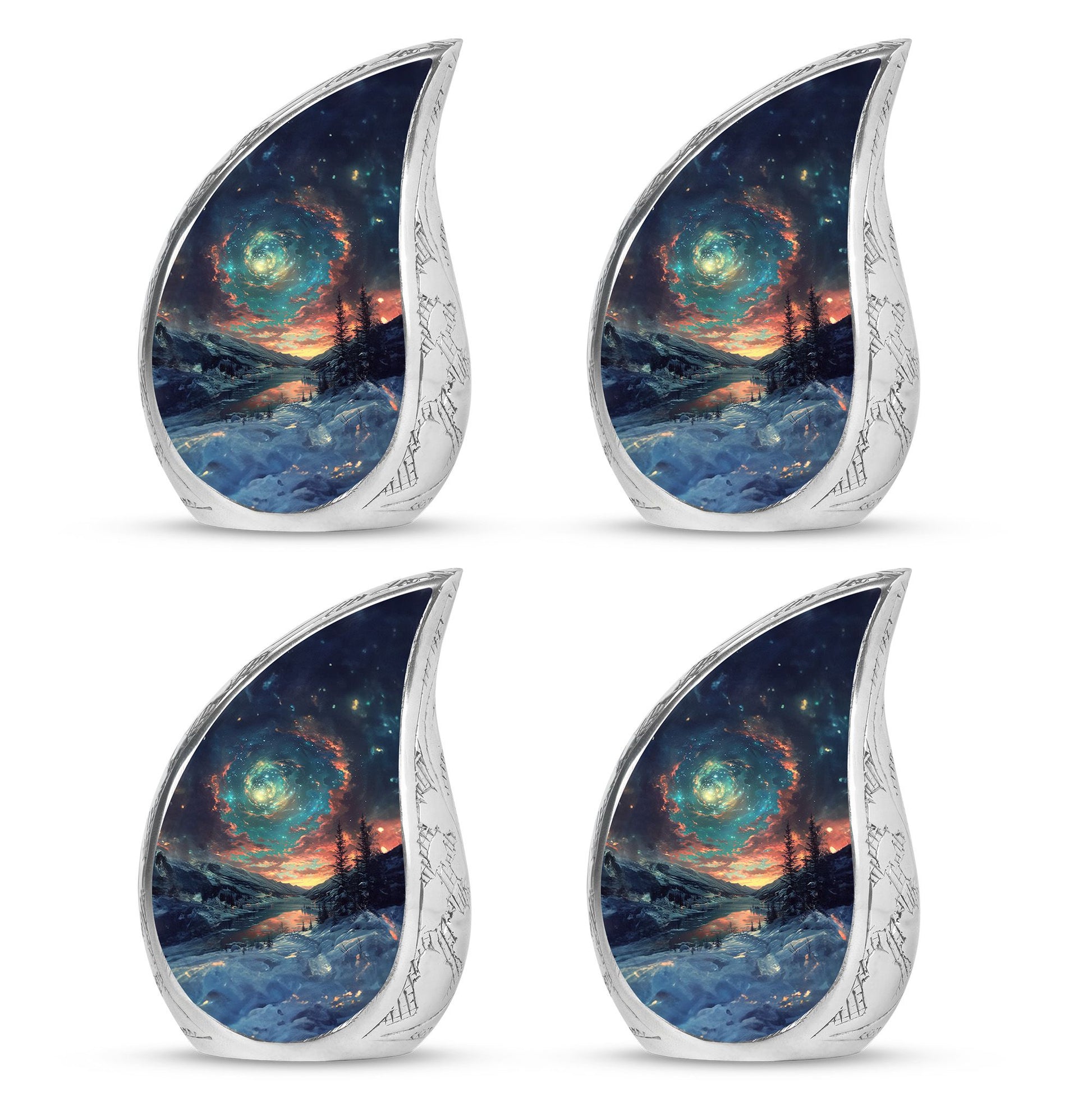 Majestic Sky Theme 3 Inch Keepsake Pack of 4