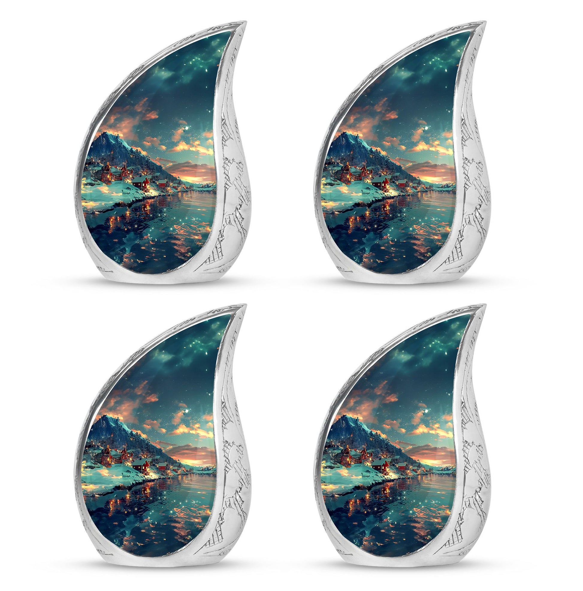 Majestic Sky Theme 3 Inch Keepsake Pack of 4