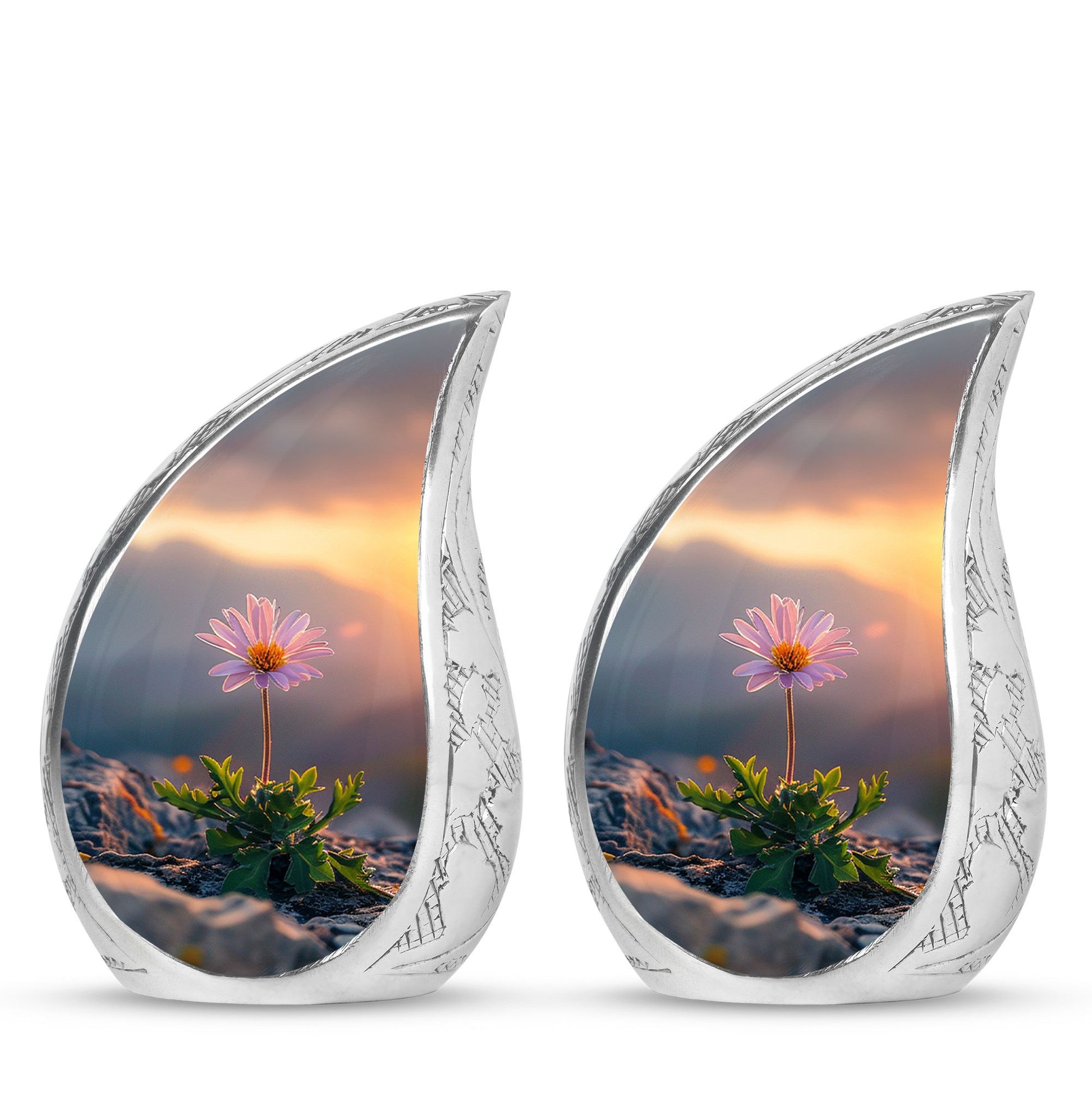 Flower Theme 3 Inch Keepsake Pack of 2