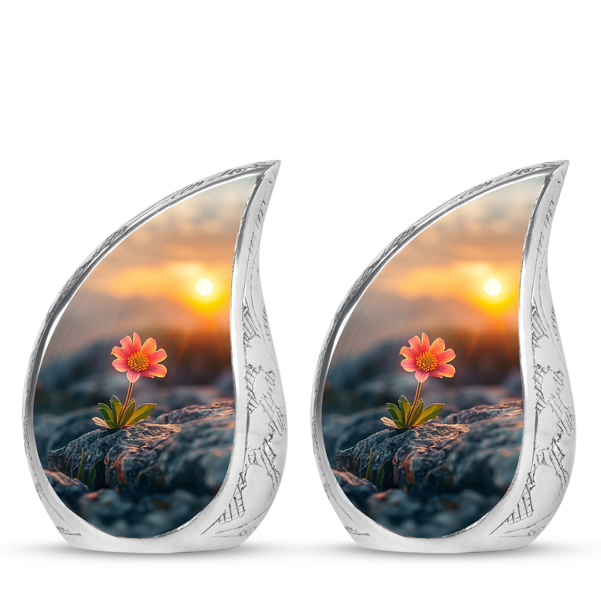 Flower Theme 3 Inch Keepsake Pack of 2