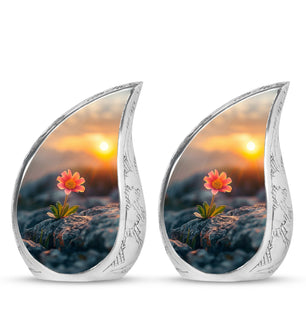 Flower Theme 3 Inch Keepsake Pack of 2
