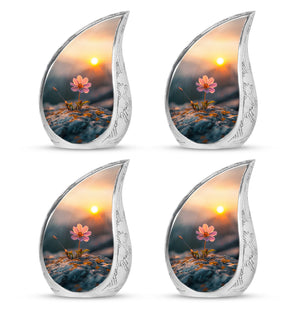 Flower Theme 3 Inch Keepsake Pack of 4