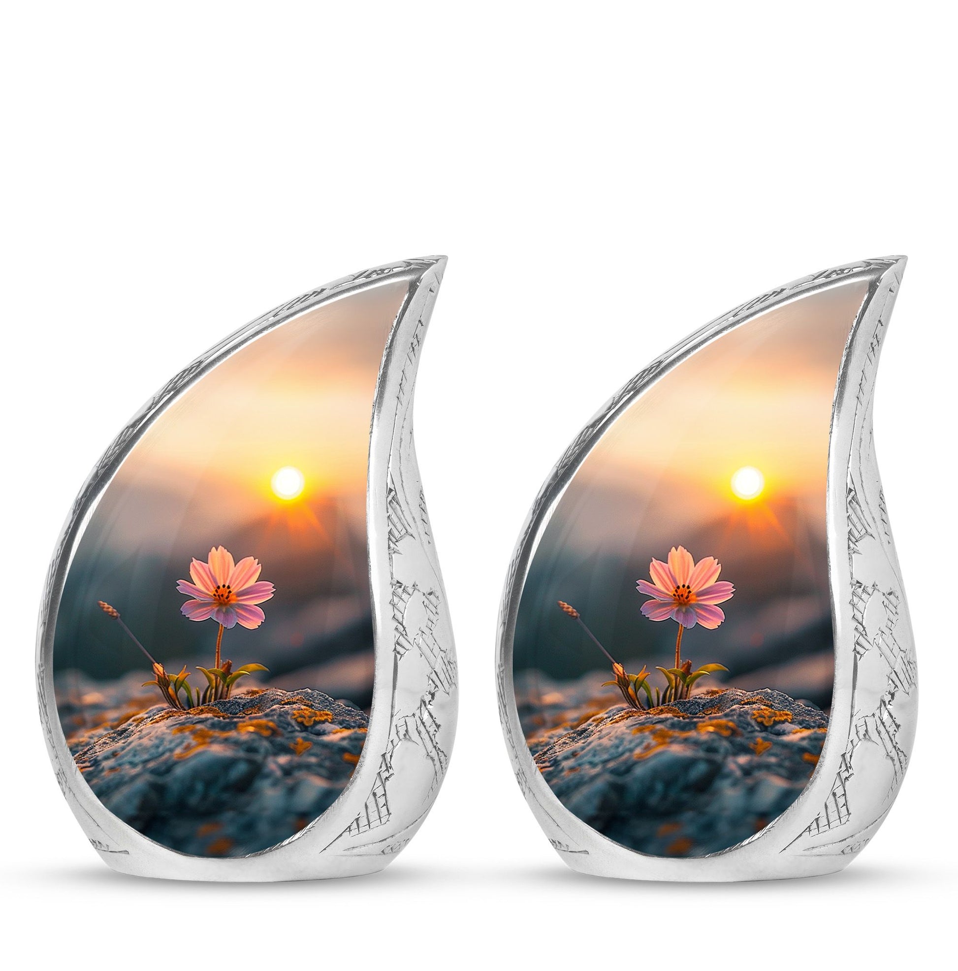 Flower Theme 3 Inch Keepsake Pack of 2