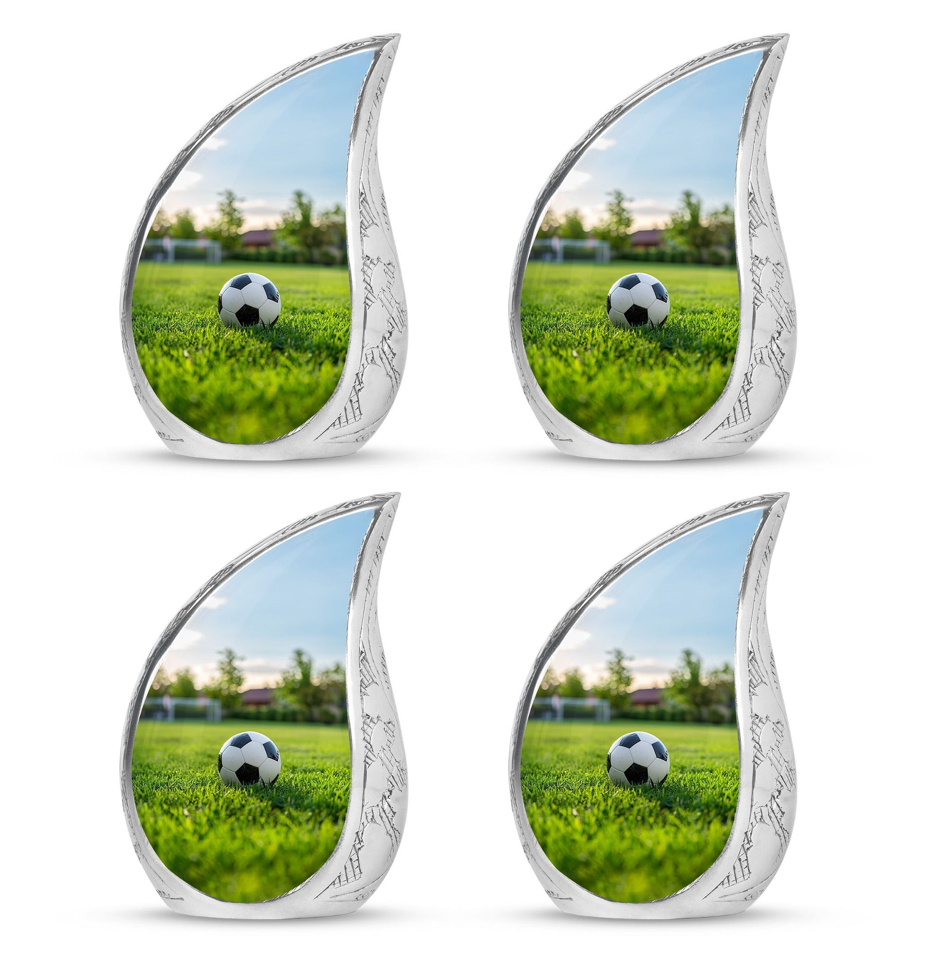 Foothball Theme 3 Inch Keepsake Pack of 4