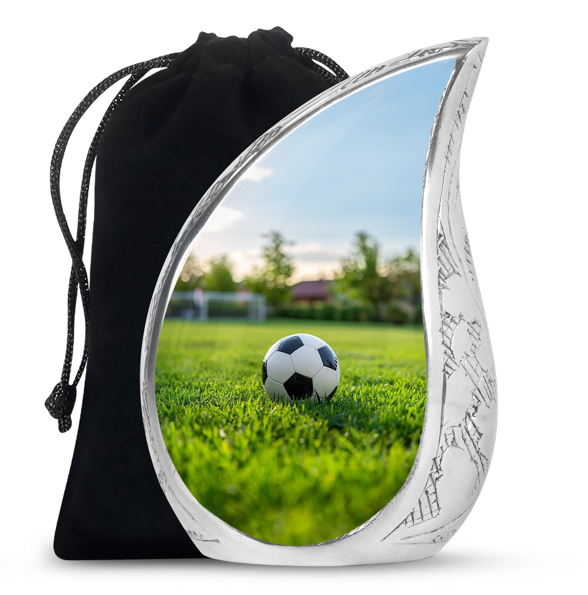 Foothball Theme Large Urn 10 Inch