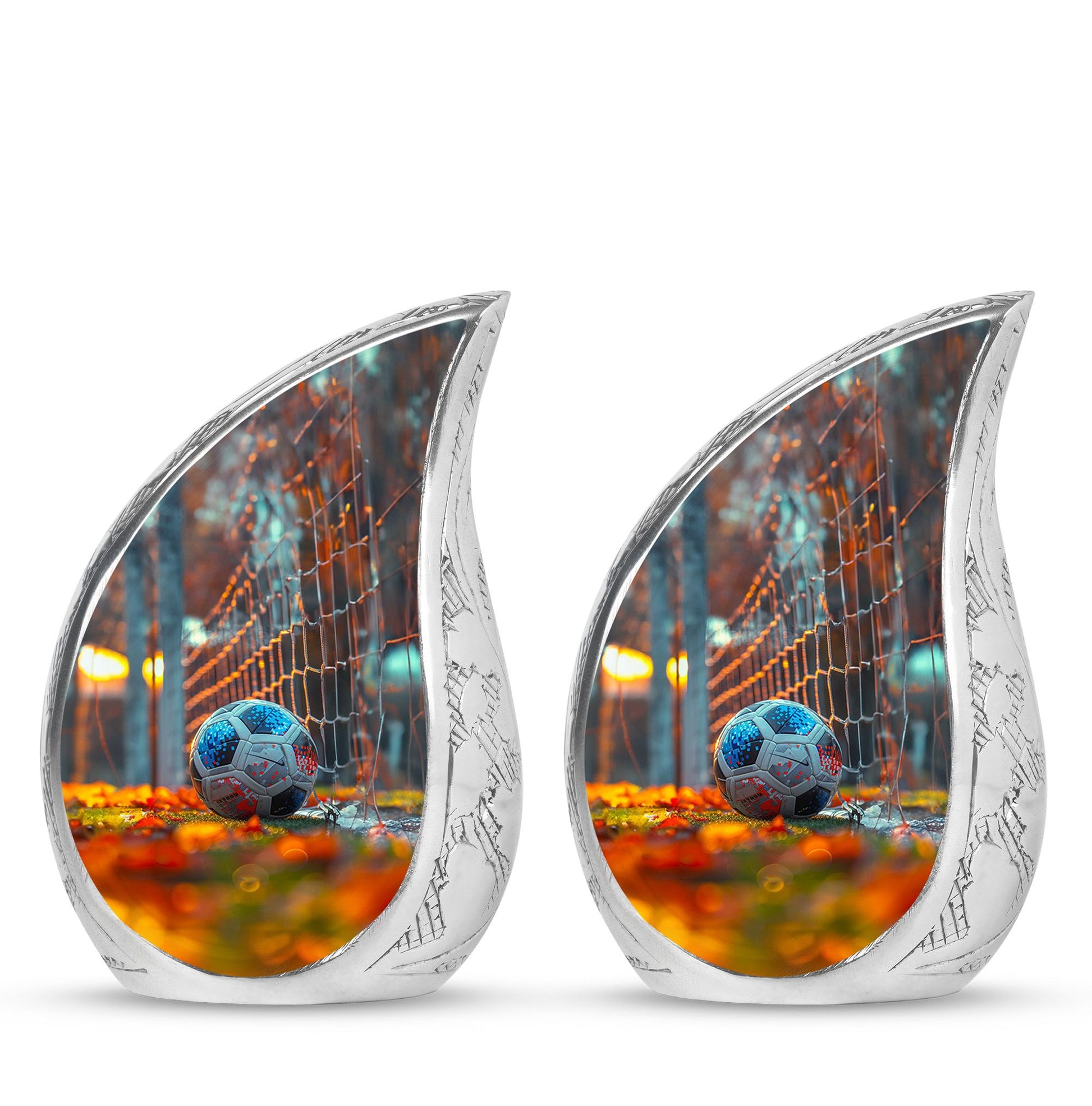 Foothball Theme 3 Inch Keepsake Pack of 2