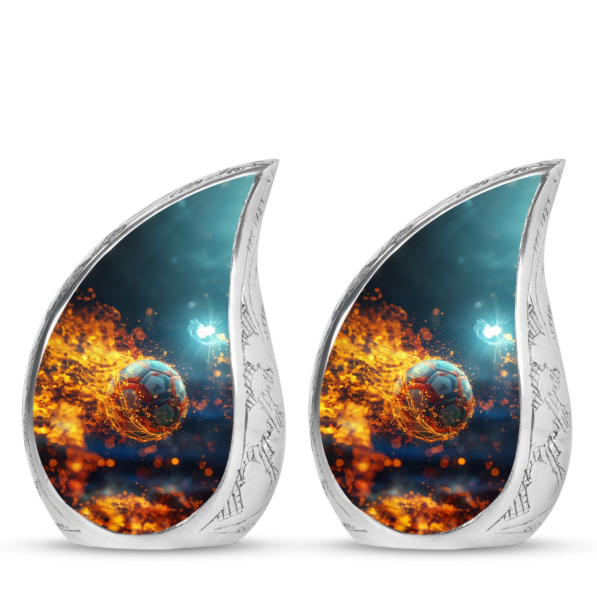 Foothball Theme 3 Inch Keepsake Pack of 2