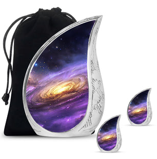 Galaxy Theme Large Urn With 2 Keepsake Urn