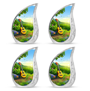 Guitar Theme 3 Inch Keepsake Pack of 4