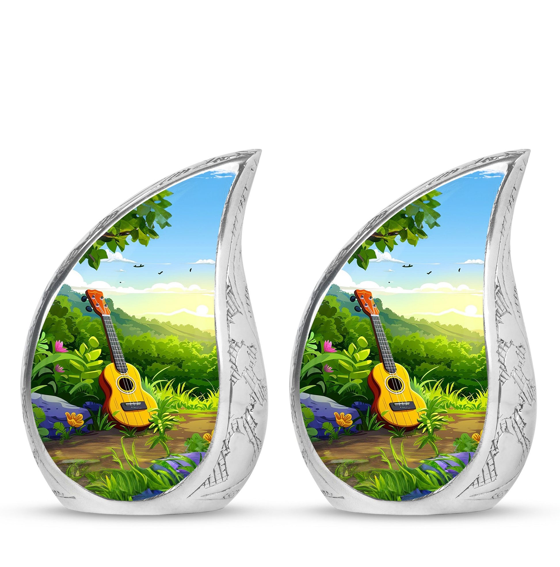 Guitar Theme 3 Inch Keepsake Pack of 2