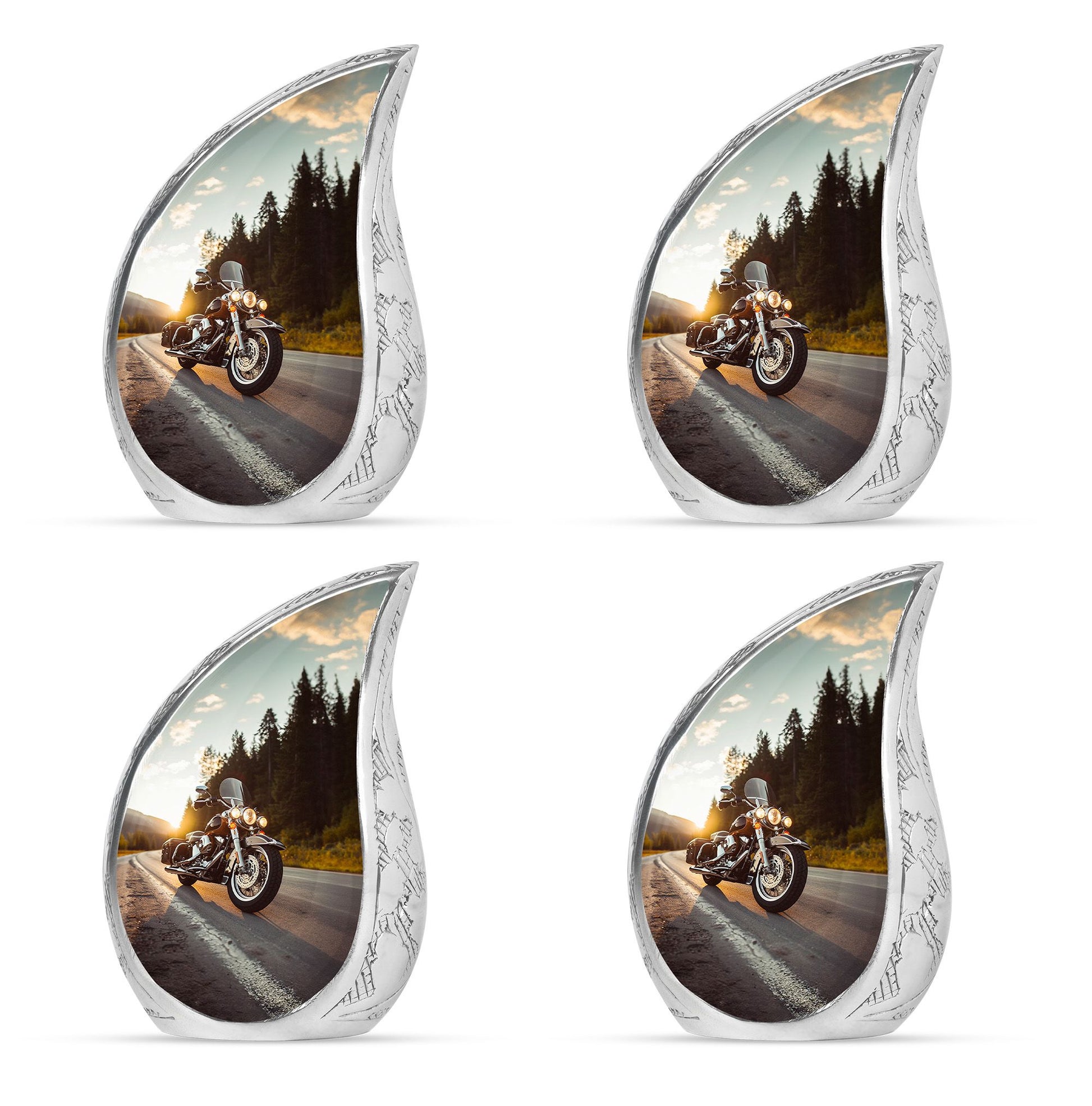 Bike Theme 3 Inch Keepsake Pack of 4