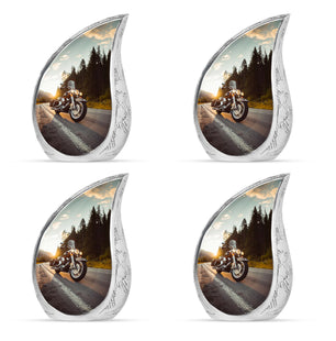 Bike Theme 3 Inch Keepsake Pack of 4