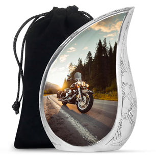 Bike Theme Large Urn 10 Inch