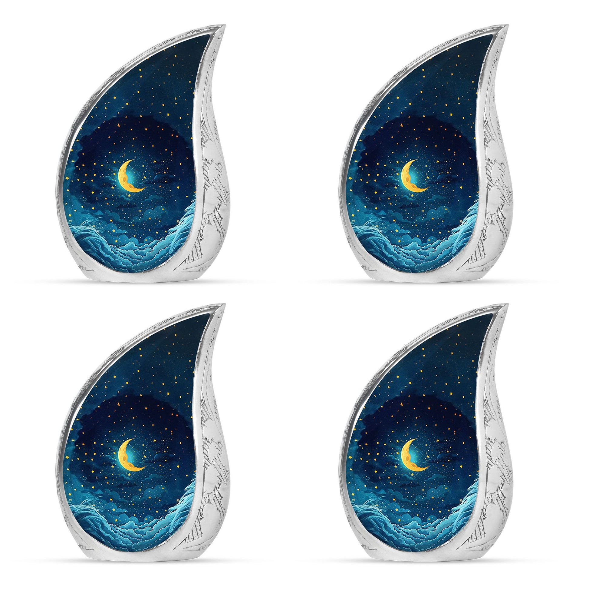 Majestic Moon Theme 3 Inch Keepsake Pack of 4